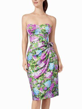 Vintage Pauline Lake Royal Hawaiian Hotel Floral Sarong Dress & Matching Wrap XS